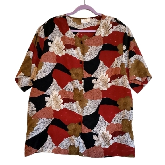 Voir‎ Collection Plus Size 3X Buttonup Shirt Blouse Tops Casual Women Pre-owned - Picture 1 of 11